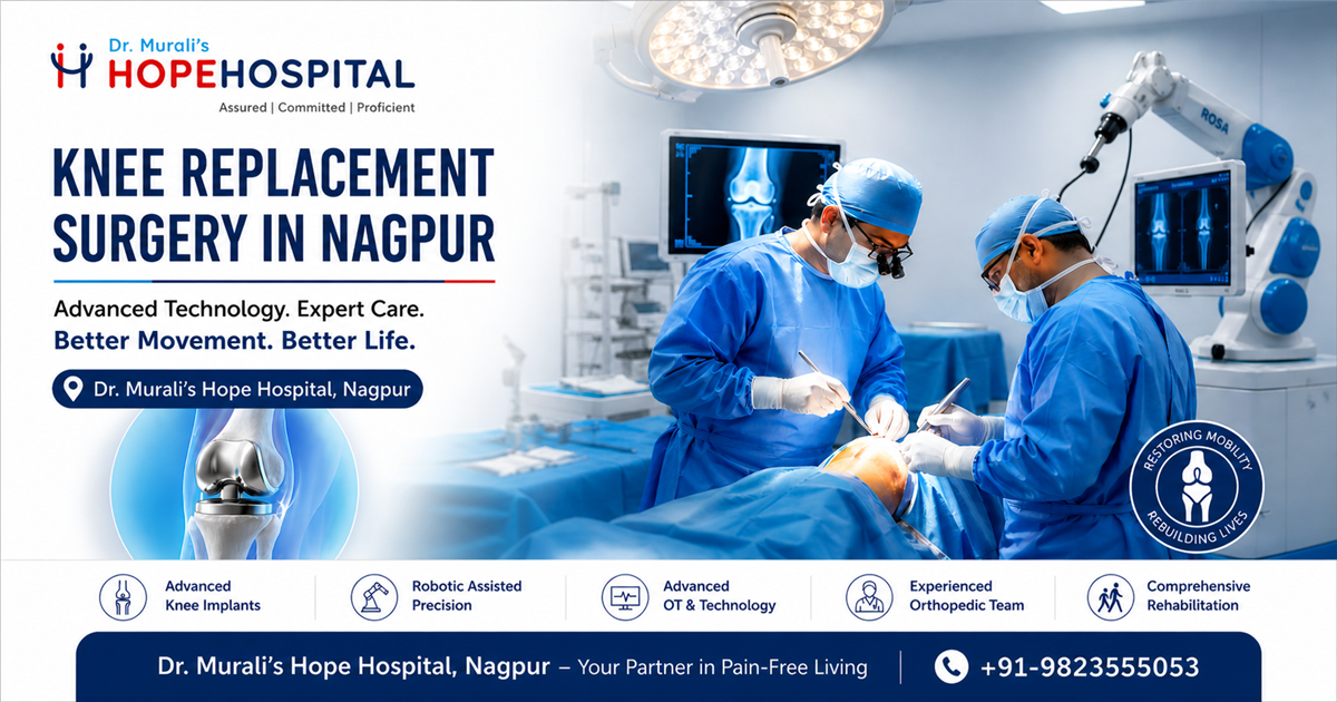Knee Replacement Surgery in Nagpur - Advanced Technology Expert Care at Hope Hospital by Dr. B.K. Murali